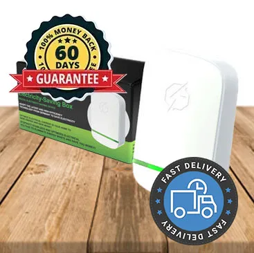 Seller photo of the StopWatt plug-in unit and box